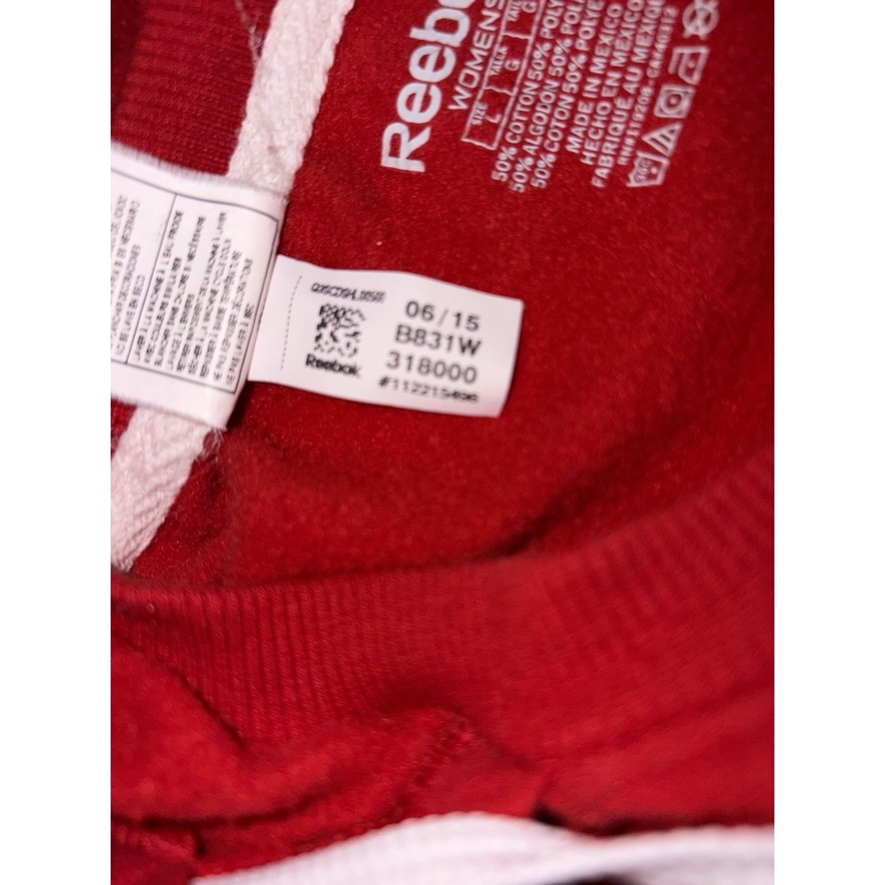 Reebok Detroit Red Wings NHL Hoodie sweatshirt Large - Picture 6 of 6